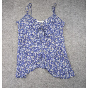 Vintage Victorias Secret Cami Womens Large 90s Sheer Babydoll Floral Y2K Fairy